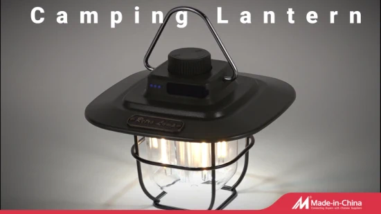 Lanterna da campeggio retrò a LED dimmerabile ricaricabile Yichen