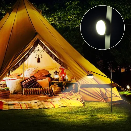 Lanterna da campeggio decorativa con porta USB, lampada da campeggio a LED con alimentatore di emergenza SOS