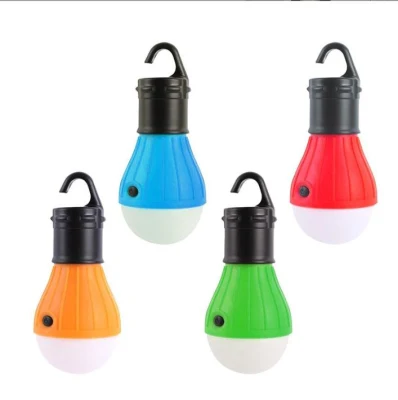 Vendita all'ingrosso Tenda da campeggio Mini Lampada viola portatile Illuminazione decorativa di emergenza Luce a LED per il campeggio